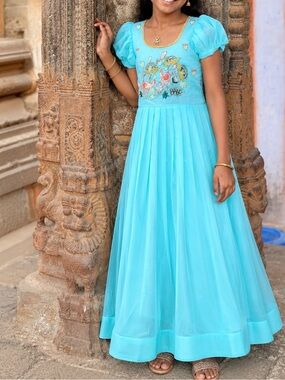 Beautiful girls Indian gown